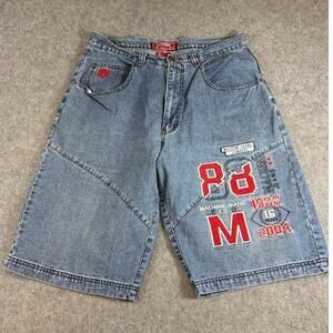 Vintage Y2K Machine Jeans Co Jorts Shorts Mens 36 Baggy Skate Hip Hop Streetwear
